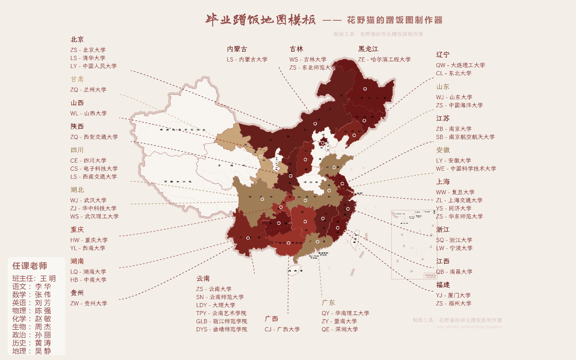 现代双栏琥珀红全景风格