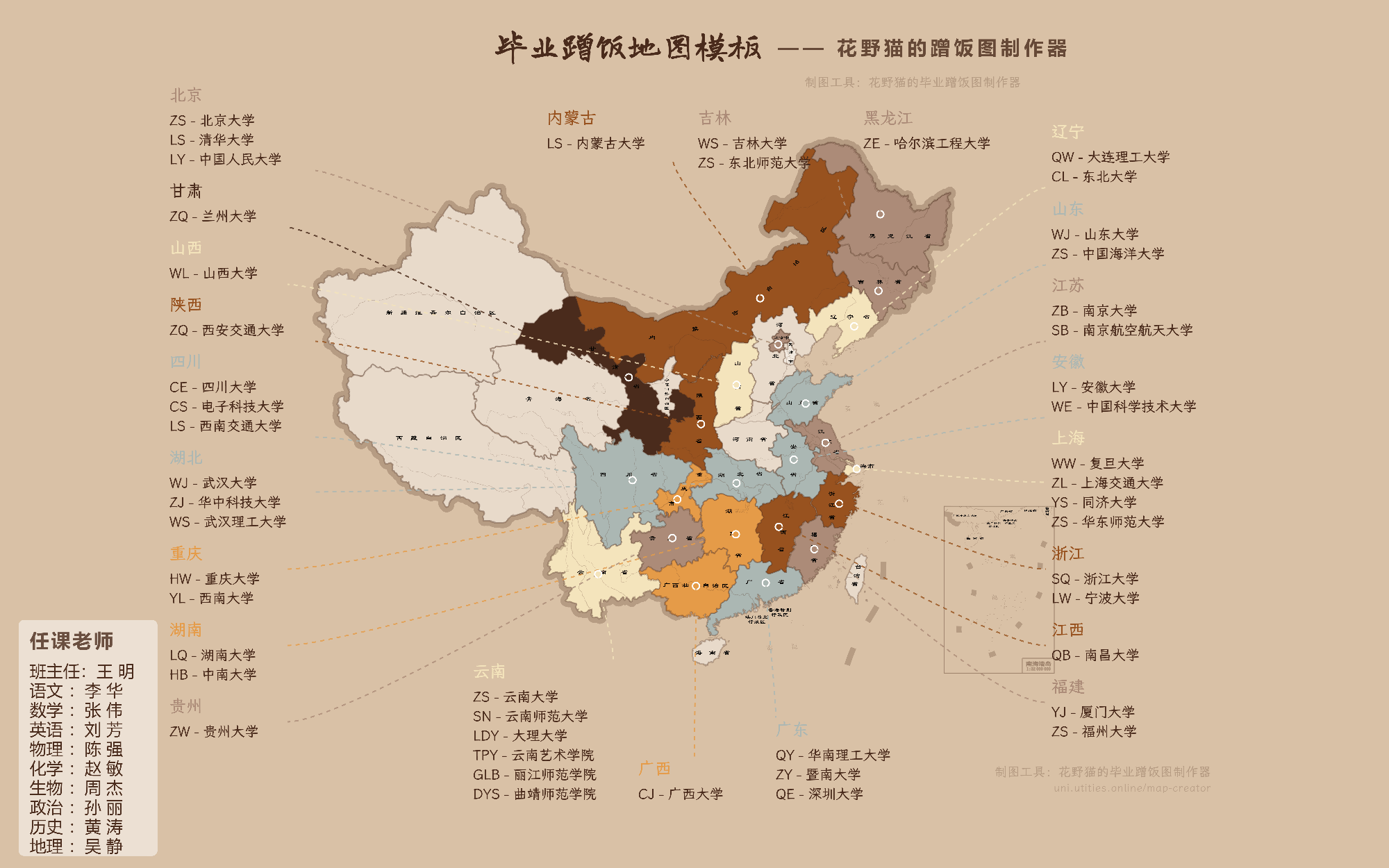 暖雅咖啡棕调全景风格